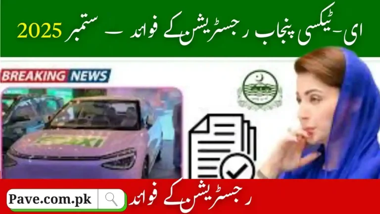 Benefits of e-Taxi Punjab Registration – September 2025 3 Benefits of e-Taxi Punjab Registration