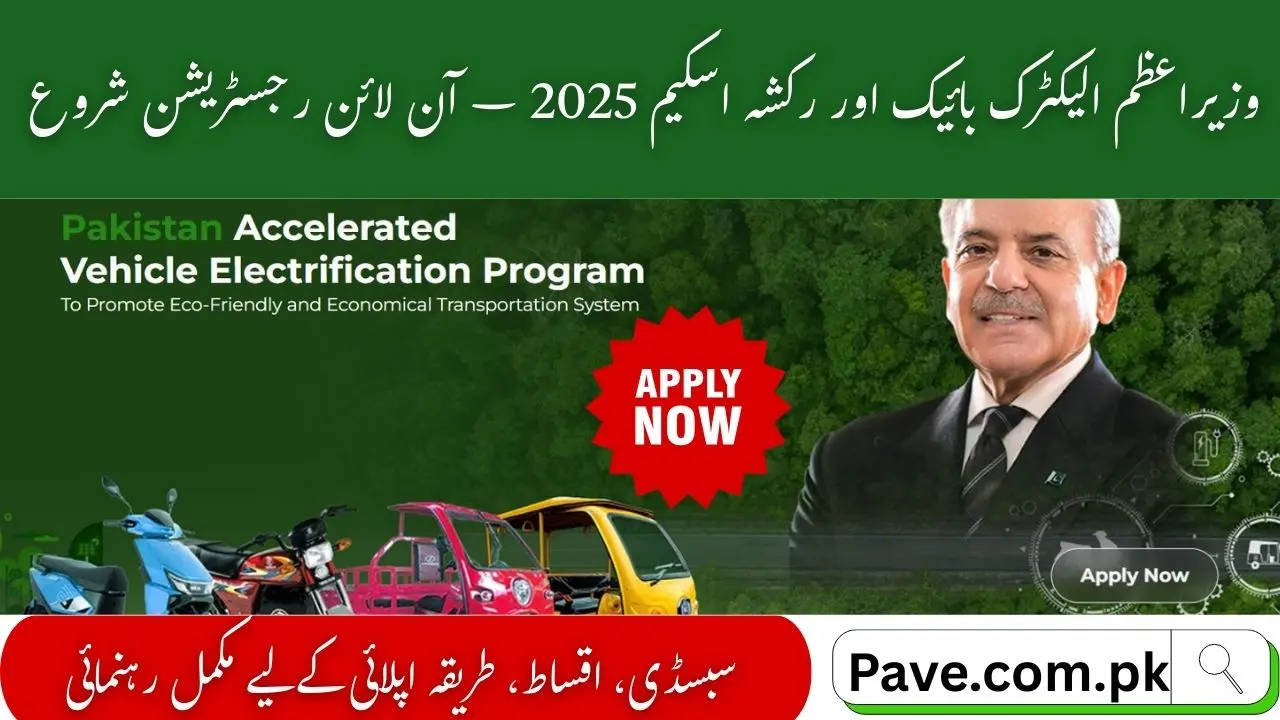 Pave.gov.pk Online Registration
