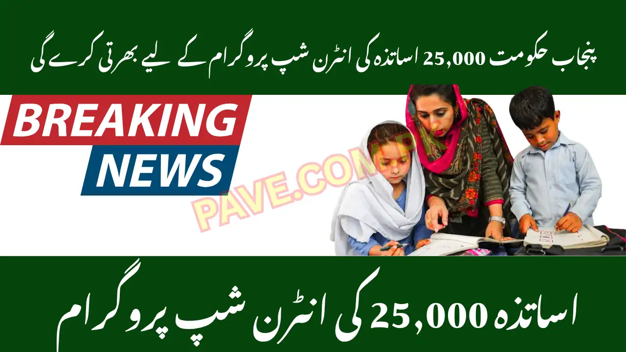 Punjab Govt to Hire 25,000 Teacher Internship Program