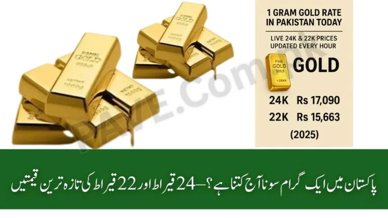 1 Gram Gold Rate in Pakistan Today – Live 24K & 22K Prices Updated Every Hour (2025) 1 1 Gram Gold Rate in Pakistan Today