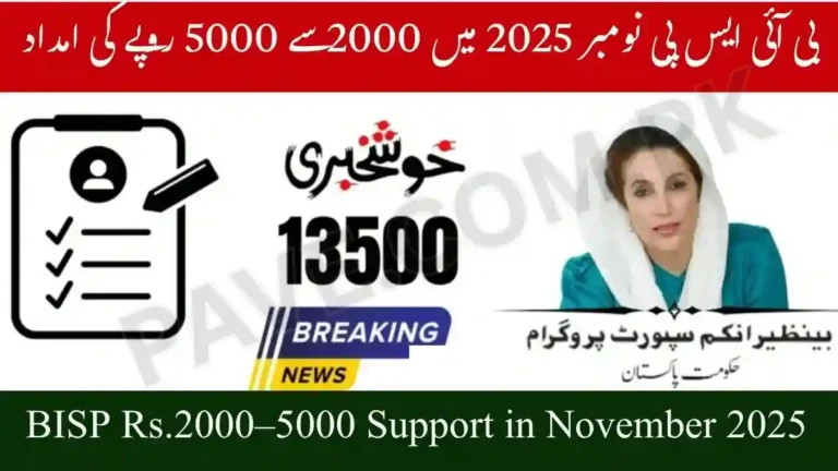 BISP Rs.2000–5000 Support in November 2025 Latest Update 7 BISP Rs.2000–5000 Support in November 2025