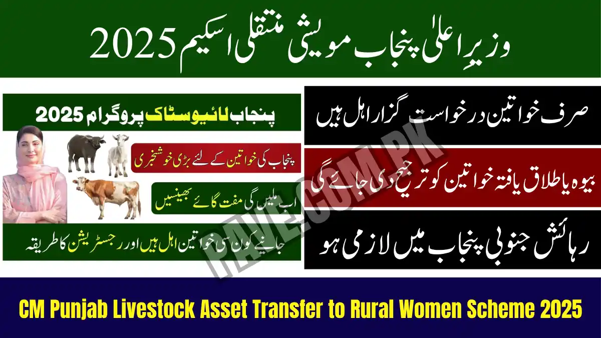 CM Punjab Livestock Asset Transfer to Rural Women Scheme 2025 – Online Apply 1 CM Punjab Livestock Asset Transfer to Rural Women Scheme 2025