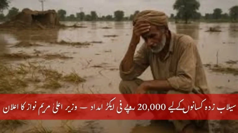 Flood-Hit Farmers in Punjab to Get Rs 20000 Per Acre Relief – CM Maryam Nawaz Announcement 6 Flood-Hit Farmers in Punjab to Get Rs 20000 Per Acre Relief