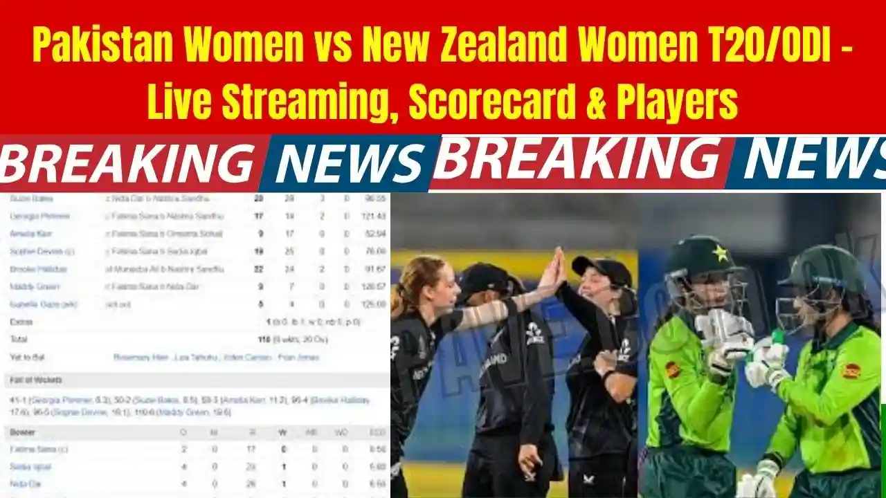 Pakistan Women vs New Zealand Women T20/ODI – Live Streaming, Scorecard & Players 1 Pakistan Women vs New Zealand Women T20/ODI – Live Streaming, Scorecard & Players