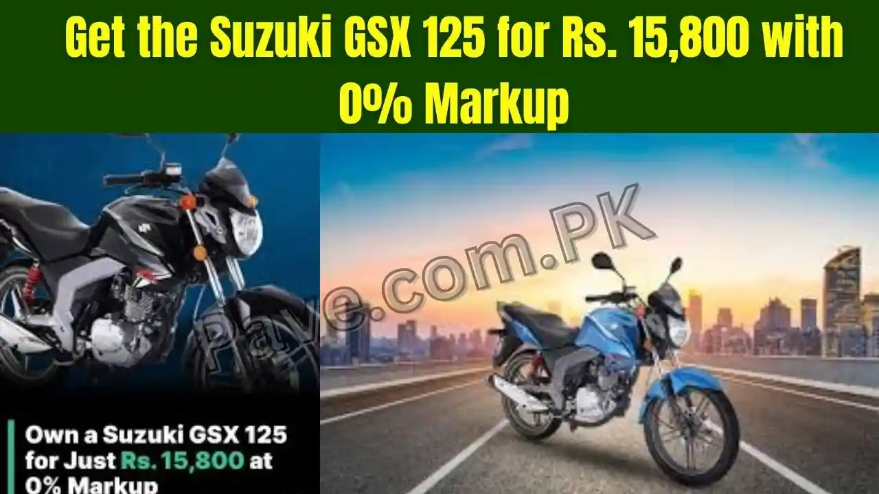 Breaking News: Get the Suzuki GSX 125 for Rs. 15,800 with 0% Markup 1 Get the Suzuki GSX 125 for Rs. 15,800 with 0% Markup