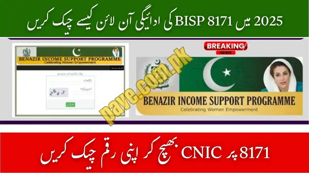 How to Check BISP 8171 Payment Status Online in 2025 – Complete Step-by-Step Guide 1 How to Check BISP 8171 Payment Status Online in 2025