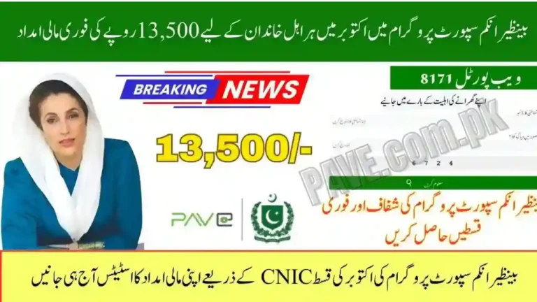 How to Check BISP October 2025 Payment by CNIC Online 2 How to Check BISP October 2025