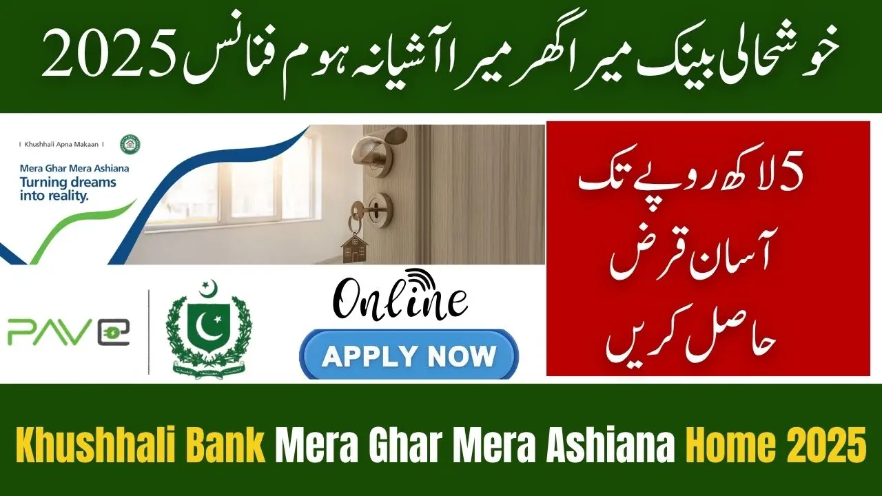 Khushhali Bank Launches Mera Ghar Mera Ashiana Home Finance 2025 — Easy Loans up to Rs. 35 Lakh 1 Khushhali Bank Launches Mera Ghar Mera Ashiana Home Finance 2025