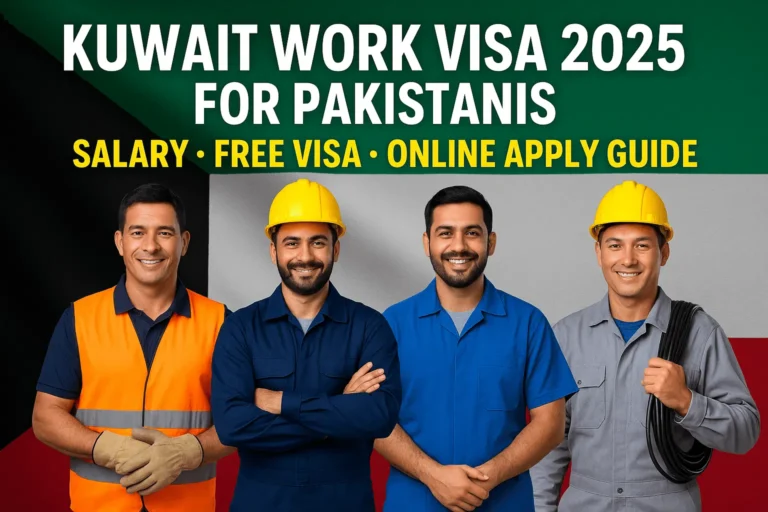 Kuwait Free Work Visa 2025 – Driver & Labor Jobs for Pakistanis (Apply Online) 7 Kuwait Work Visa 2025 Pakistan