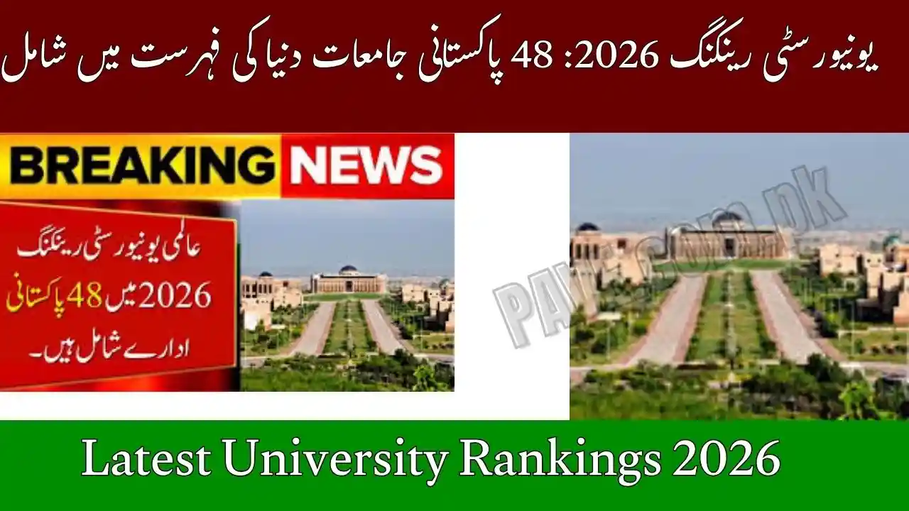 Latest University Rankings 2026: 48 Pakistani Universities Make the Global List 1 Latest University Rankings 2026 48 Pakistani Universities Make the Global List
