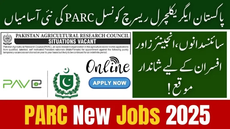 PARC Announces New Jobs 2025 — Apply Online for 100+ Vacancies Across Pakistan 3 PARC Announces New Jobs 2025