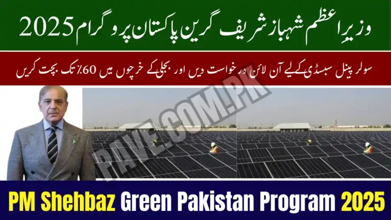 PM Shehbaz Green Pakistan Program 2025 — Apply Online for Solar Panel Subsidy and Save Up to 60% on Power Costs 1 PM Shehbaz Green Pakistan Program 2025