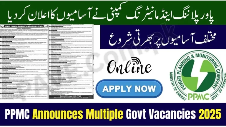 Breaking News: Power Planning & Monitoring Company PPMC Announces Multiple Govt Vacancies 2025 Apply Online 1 Power Planning & Monitoring Company PPMC Announces Multiple Govt Vacancies 2025