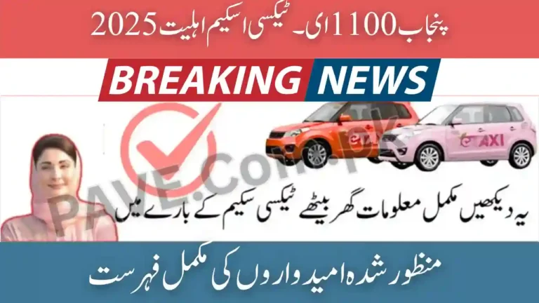 Punjab 1100 E-Taxi Scheme Eligibility 2025 – Complete List of Approved Applicants 3 Punjab 1100 E-Taxi Scheme Eligibility 2025