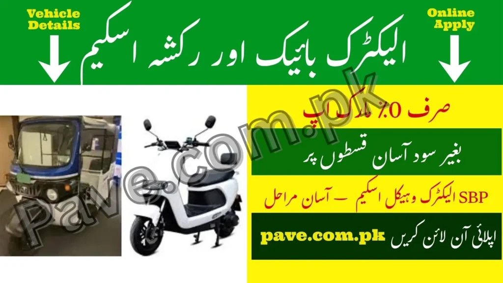 SBP Electric Vehicle Scheme 2025 – Cost Sharing for Bikes & Rickshaws with 0% Markup 1 SBP Electric Vehicle Scheme 2025