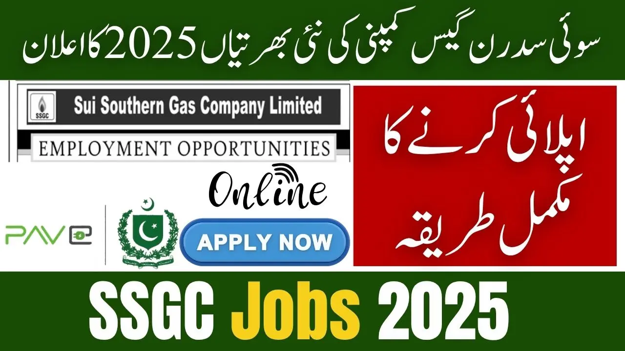 Breaking News: Sui Southern Gas Company Limited Announces New Jobs 2025 — Apply Online via SSGC Careers Portal 1 Sui Southern Gas Company Limited Announces New Jobs 2025