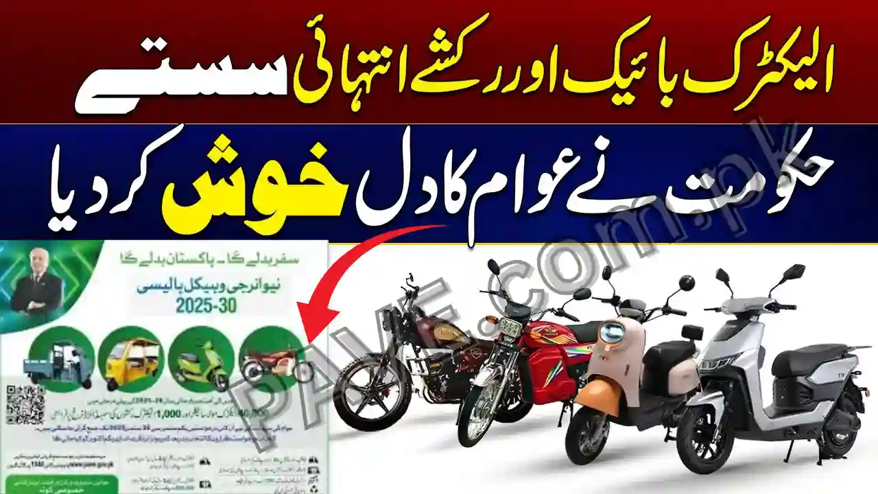 Government of Pakistan Provides 41,000 Subsidized EV Bikes and Rickshaws