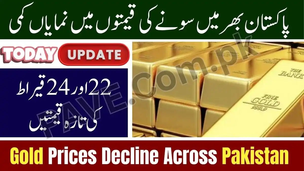Gold Rates in Pakistan Decline Again