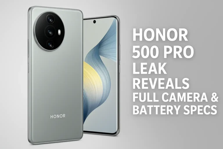 Honor 500 Pro Specs Leak – Full Details Emerge Before Official Launch 7 Honor 500 Pro Specs Leak