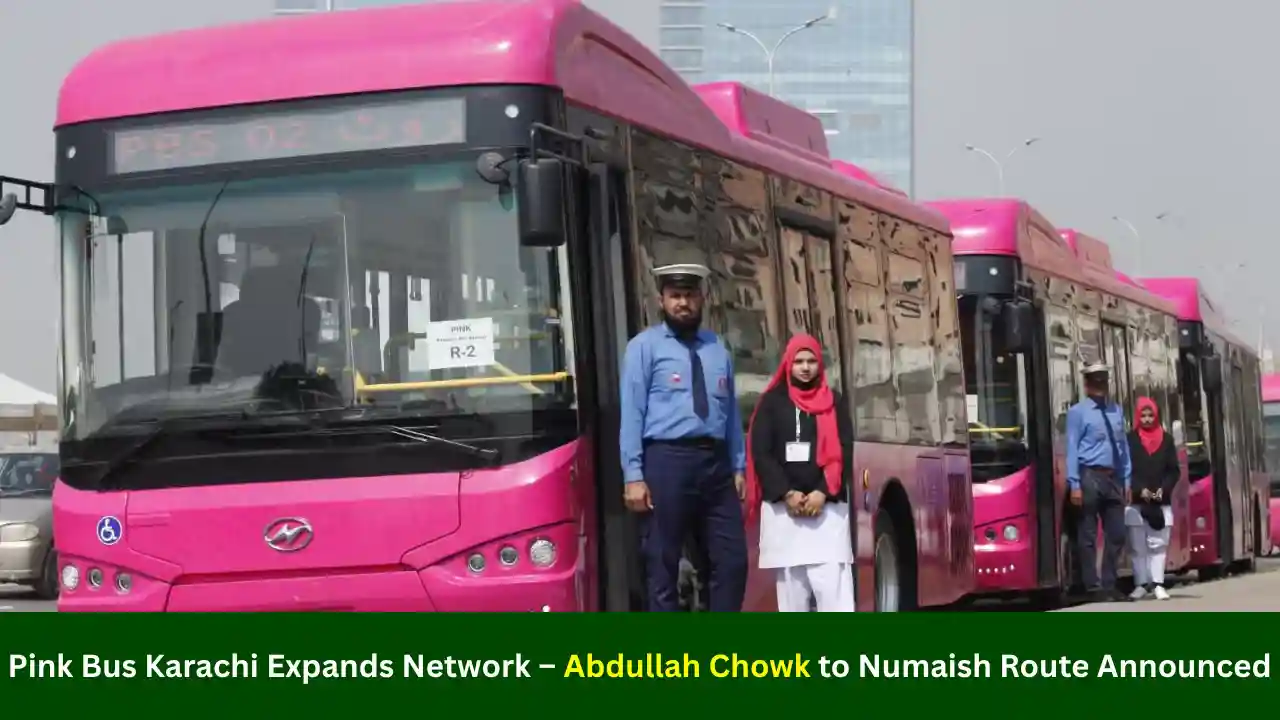 Pink Bus Karachi Expands Network – Abdullah Chowk to Numaish Route Announced 1 Pink Bus Service Karachi