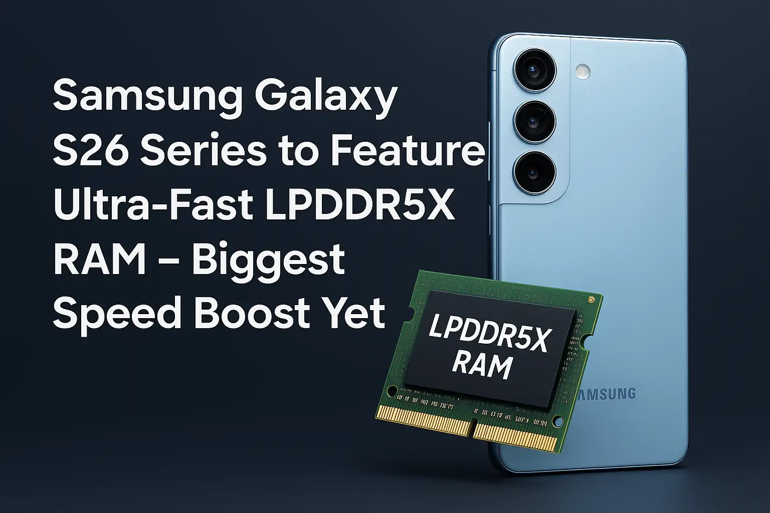 Samsung Galaxy S26 Series to Feature Ultra-Fast LPDDR5X RAM