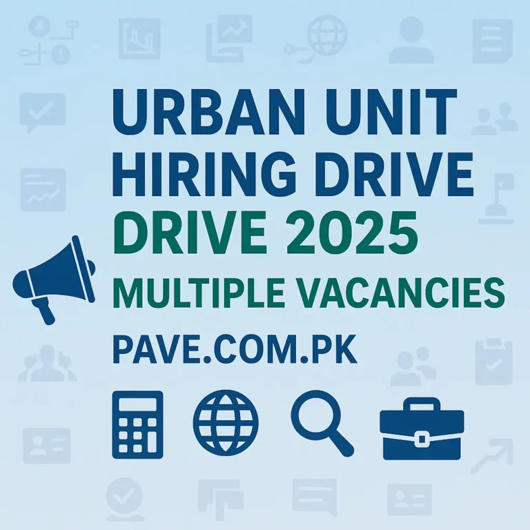 Urban Unit Hiring Drive 2025 – Major Recruitment Announced Across Punjab 2 Urban Unit Hiring Drive 2025 Multiple Vacancies