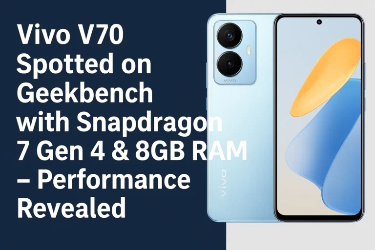 Vivo V70 Spotted on Geekbench with Snapdragon 7 Gen 4 & 8GB RAM – Performance Revealed 8 Vivo V70 Geekbench Snapdragon 7 Gen 4 & 8GB RAM