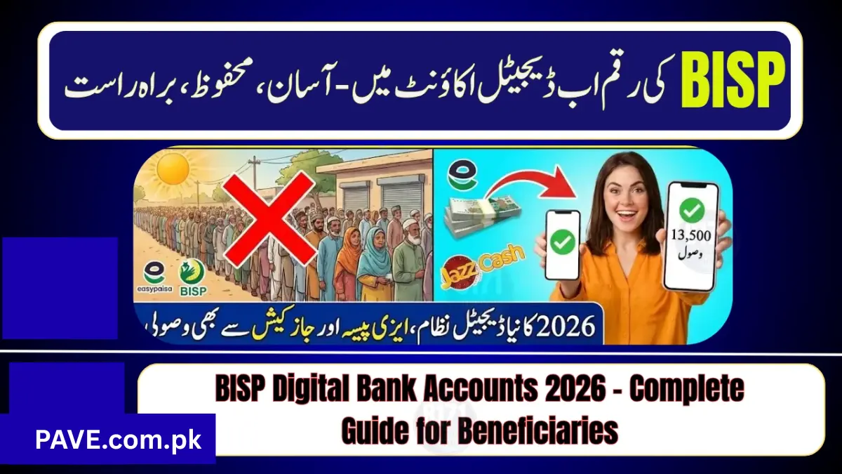 BISP Digital Bank Accounts 2026 – Complete, Authoritative Guide for Beneficiaries 1 BISP Digital Bank Accounts 2026 – Complete, Authoritative Guide for Beneficiaries