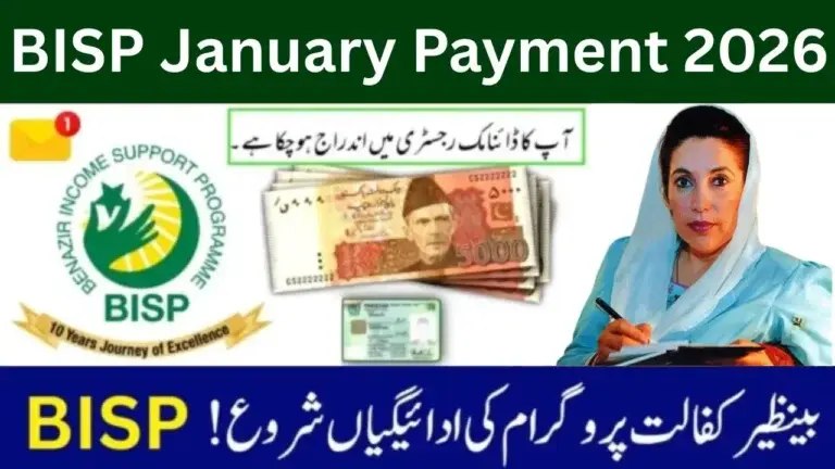 BISP January 2026 New Payment Update – Check Benazir Kafaalat Amount & Eligibility 10 BISP January 2026 New Payment Update – Check Benazir Kafaalat Amount & Eligibility