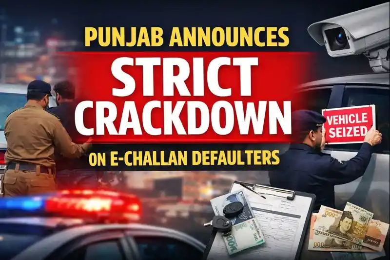 Punjab Announces Strict Crackdown on E-Challan Defaulters