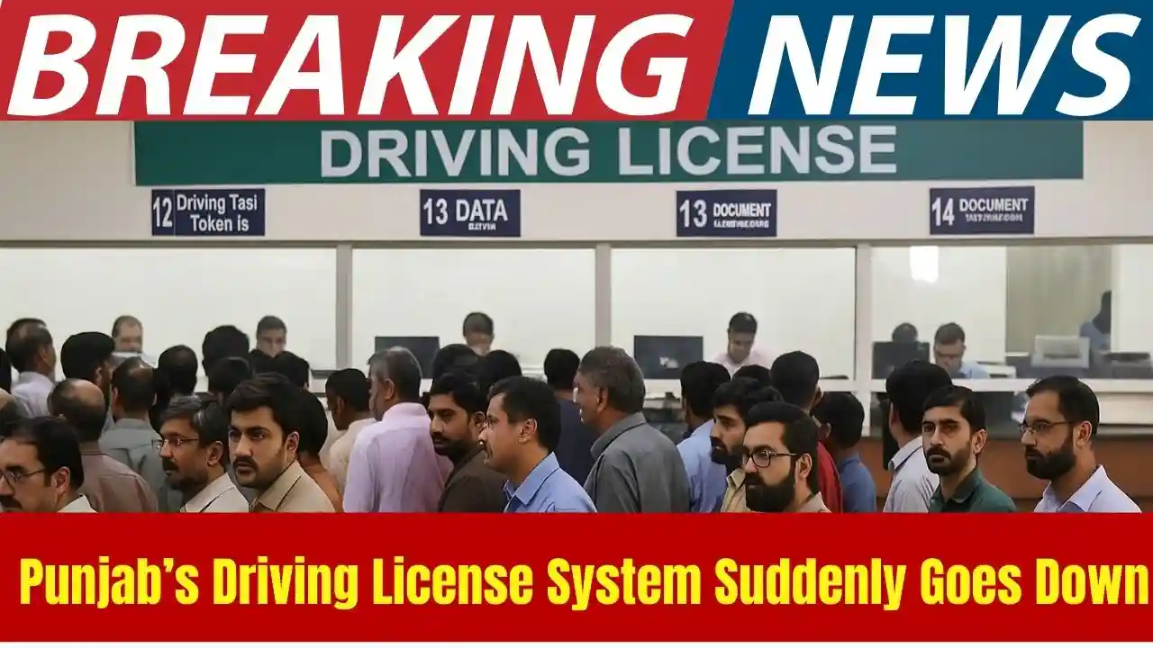 Punjab’s Driving License System Suddenly Goes Down