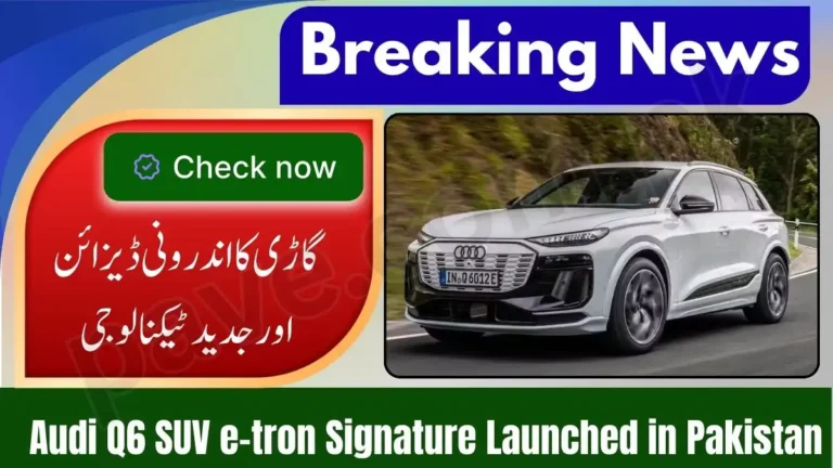 Audi Q6 SUV e-tron Signature Launched in Pakistan