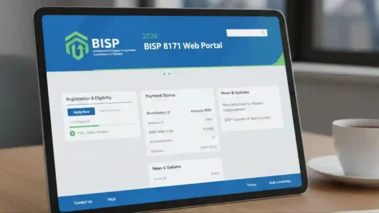 BISP 8171 Web Portal 2026 – CNIC Verification, New Registration & 13,500 Cash Update 2 BISP 8171 Web Portal 2026 – CNIC Verification, New Registration & 13,500 Cash Update