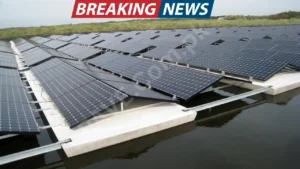 Government officials reviewing data on solar kit imports and prices amidst a corruption scandal