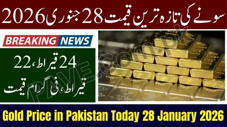 Gold Price in Pakistan Today 28 January 2026
