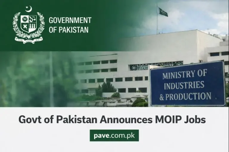 Govt of Pakistan Announces MOIP Jobs 2026 in Ministry of Industries and Production 26 Govt of Pakistan Announces MOIP Jobs 2026 in Ministry of Industries and Production