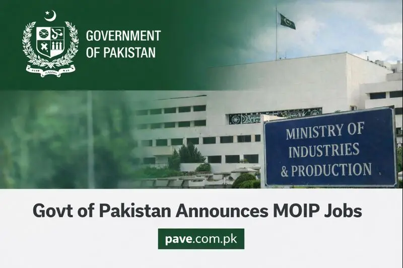 Govt of Pakistan Announces MOIP Jobs 2026 in Ministry of Industries and Production 1 Govt of Pakistan Announces MOIP Jobs 2026 in Ministry of Industries and Production