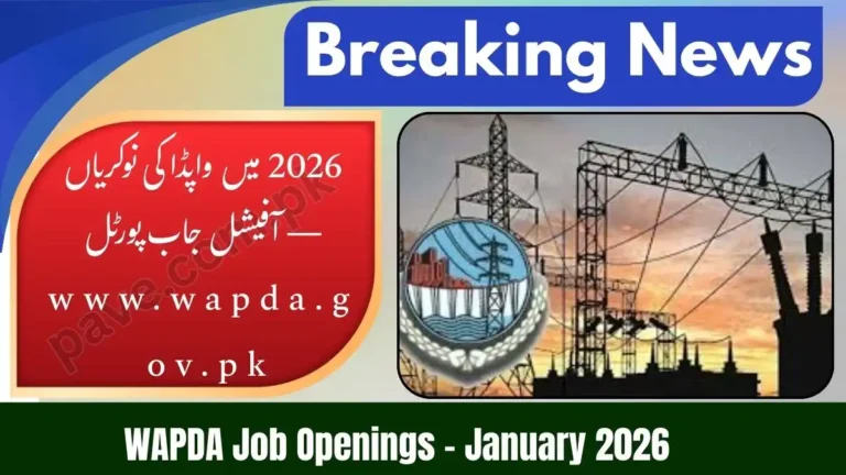 Multiple WAPDA Jobs 2026 | www wapda gov pk Jobs Portal Online Apply