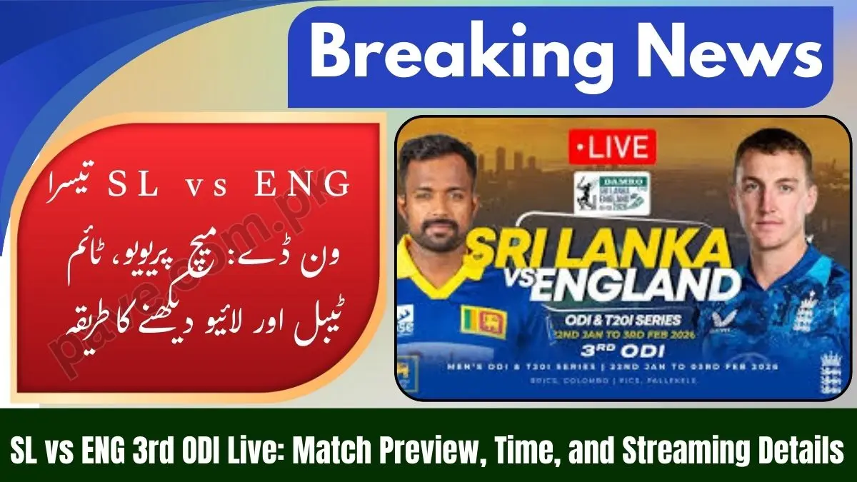 Sri Lanka vs England Third ODI Live Match Screaming Live – SL v ENG Live Cricket Score