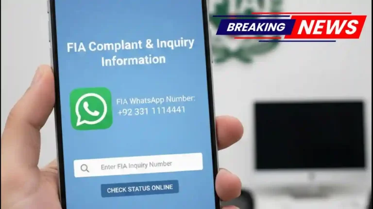What is FIA Complaint WhatsApp Number & How to Check FIA Inquiry Number Online