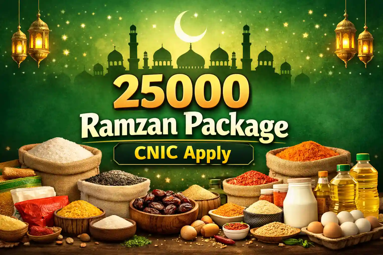 25000 Ramzan Package CNIC Apply