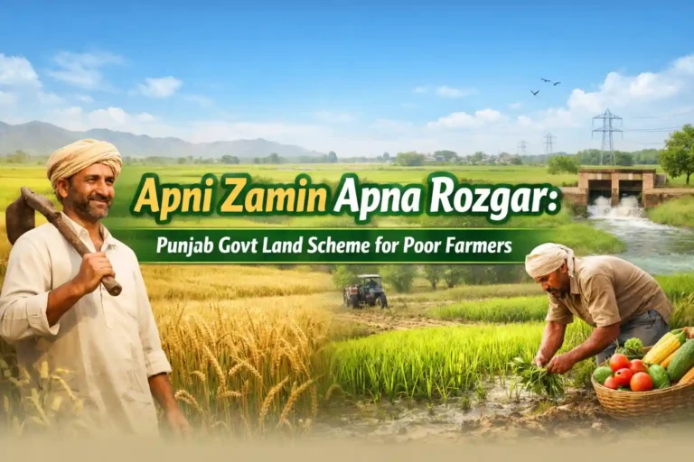 Apni Zamin Apna Rozgar Punjab Govt Land Scheme for Poor Farmers