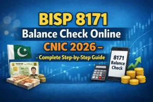 BISP 8171 Balance Check Online CNIC 2026 – Complete Step-by-Step Guide