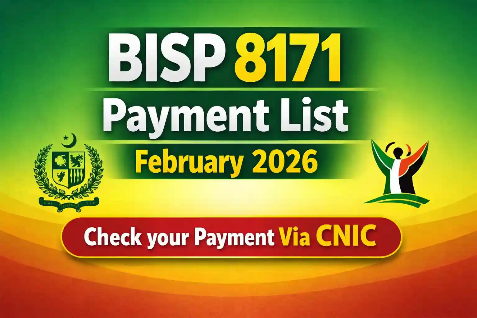 BISP 8171 Payment List February 2026 Check your Payment Via CNIC