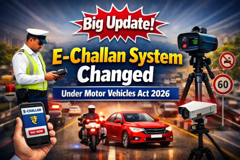 Big Update! E-Challan System Changed Under Motor Vehicles Act 2026