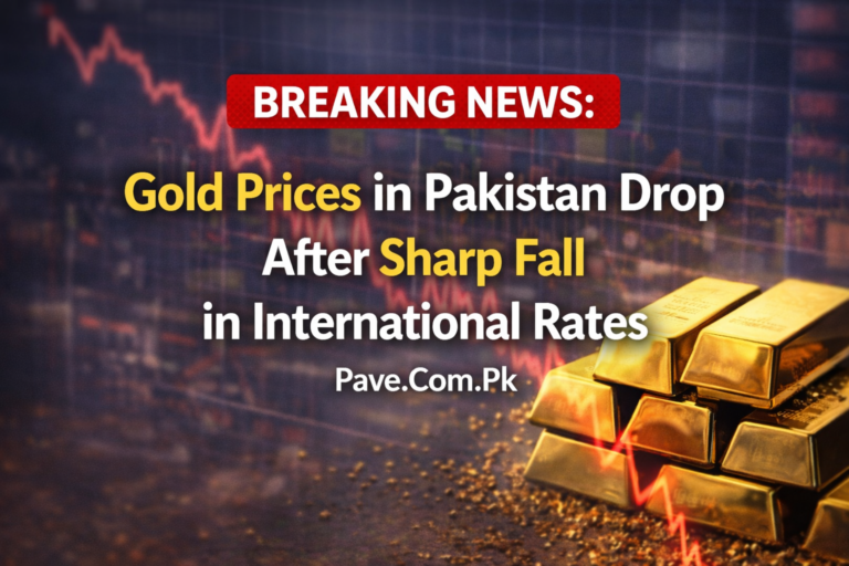 Breaking News: Gold Prices in Pakistan Drop After Sharp Fall in International Rates