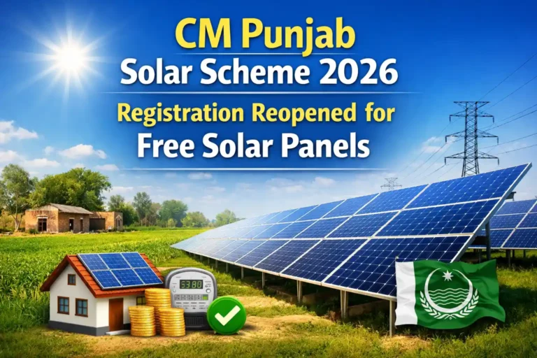 CM Punjab Solar Scheme 2026 Registration Reopened for Free Solar Panels