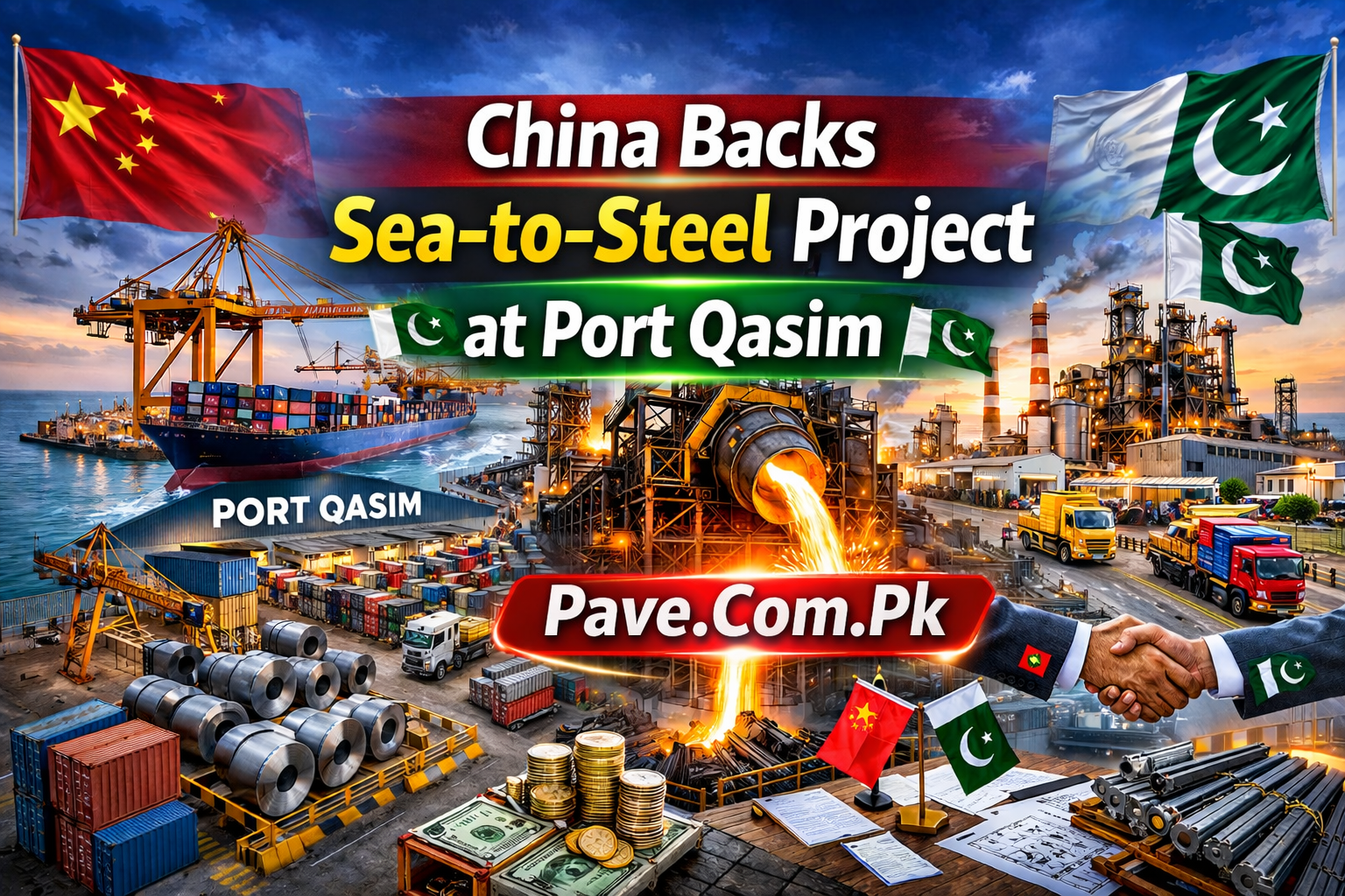 China Backed Energy Company Supports Major Sea to Steel Project in Pakistan
