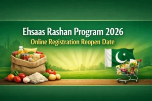 Ehsaas Rashan Program 2026 Online Registration Reopen Date