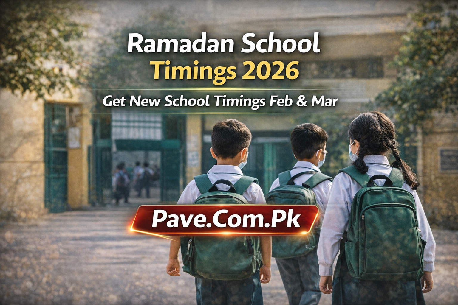 Govt Announces School Timings for Ramadan 2026 – Get New School Timings Feb Mar